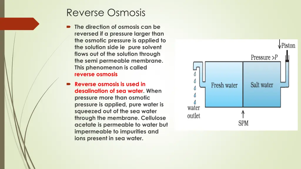 reverse osmosis