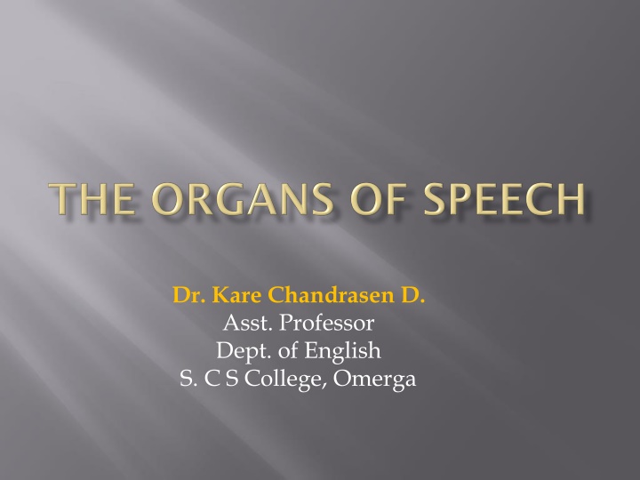 dr kare chandrasen d asst professor dept