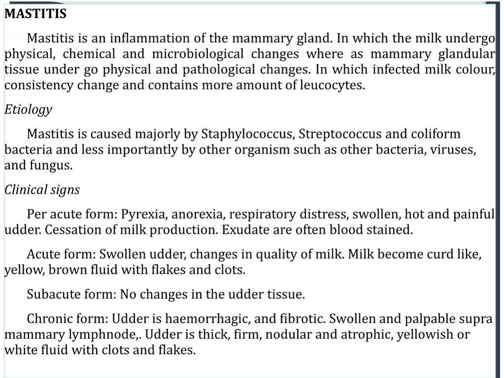 mastitis