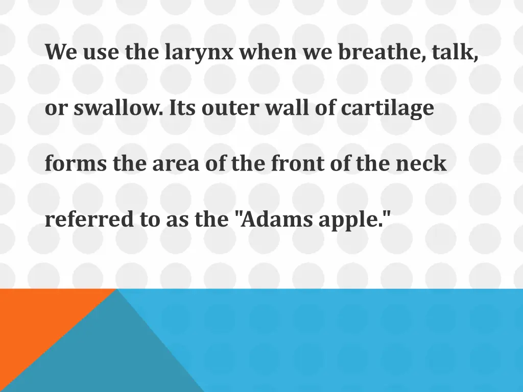 we use the larynx when we breathe talk