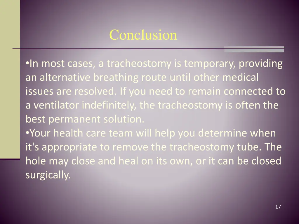 conclusion