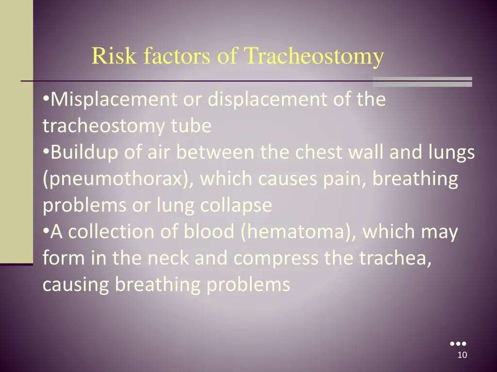 risk factors of tracheostomy 1