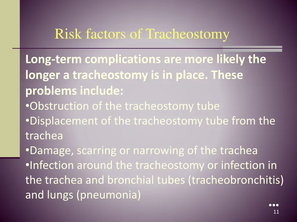 risk factors of tracheostomy 2