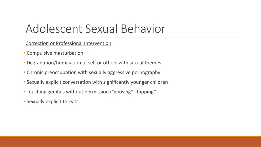 adolescent sexual behavior 1