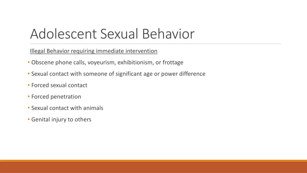 adolescent sexual behavior 2