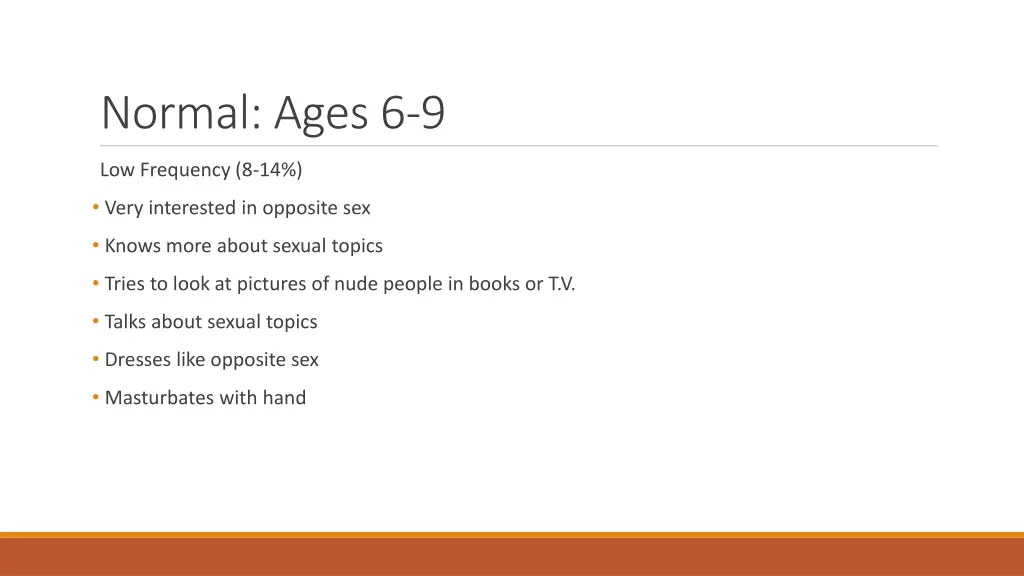normal ages 6 9 1