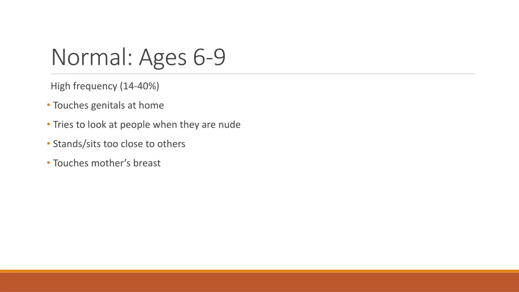 normal ages 6 9