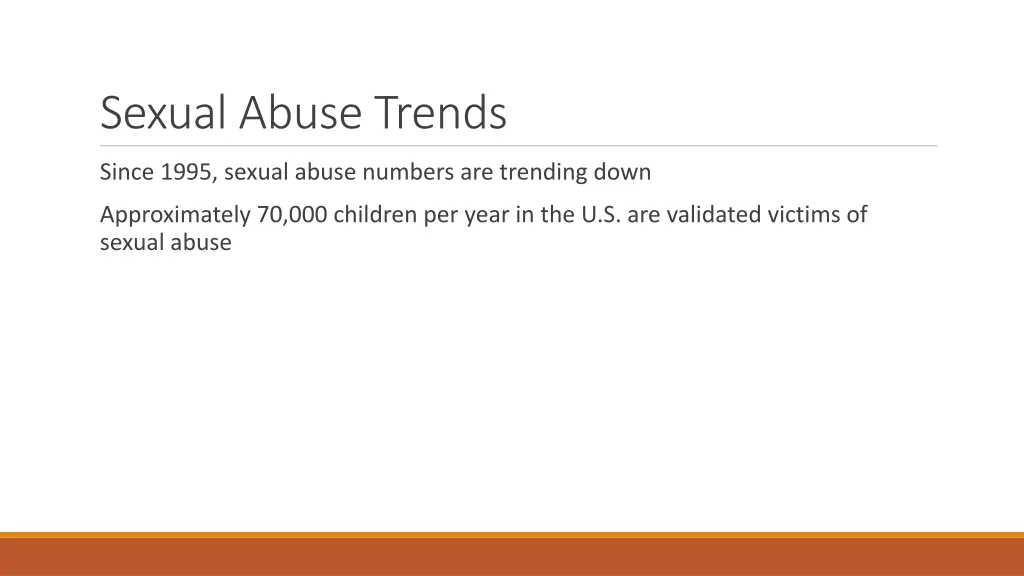sexual abuse trends