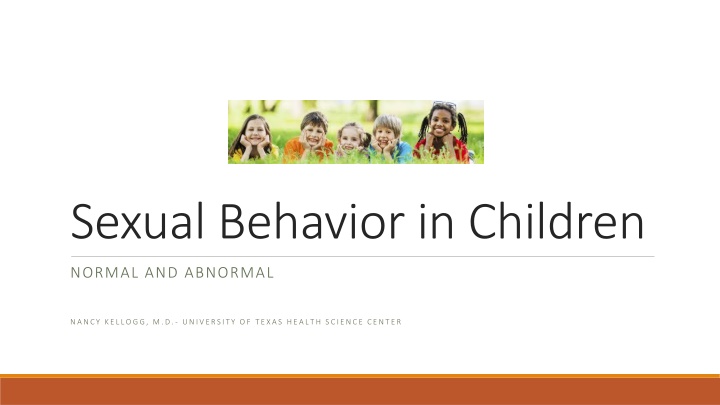 sexual behavior in children