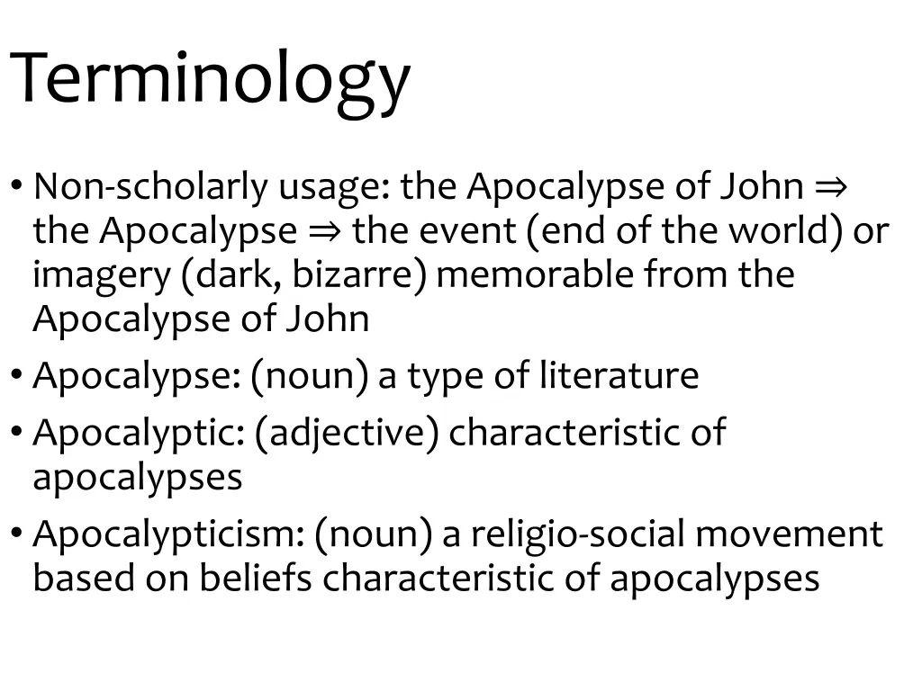terminology