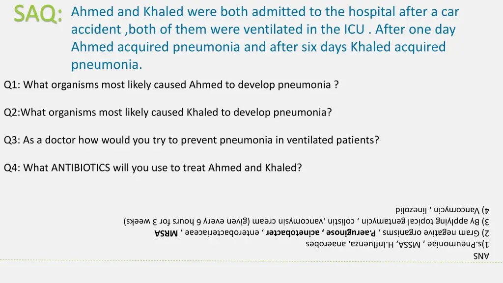 saq ahmed and khaled were both admitted