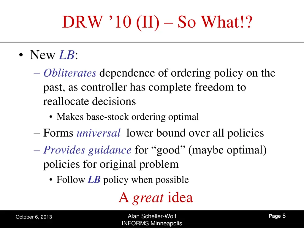 drw 10 ii so what