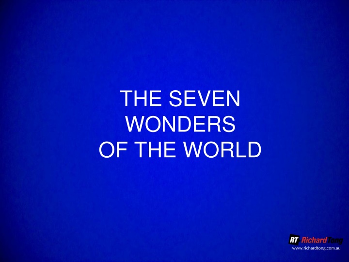 the seven wonders of the world