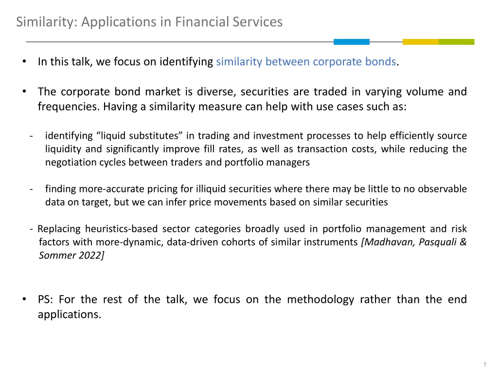 similarity applications in financial services 1