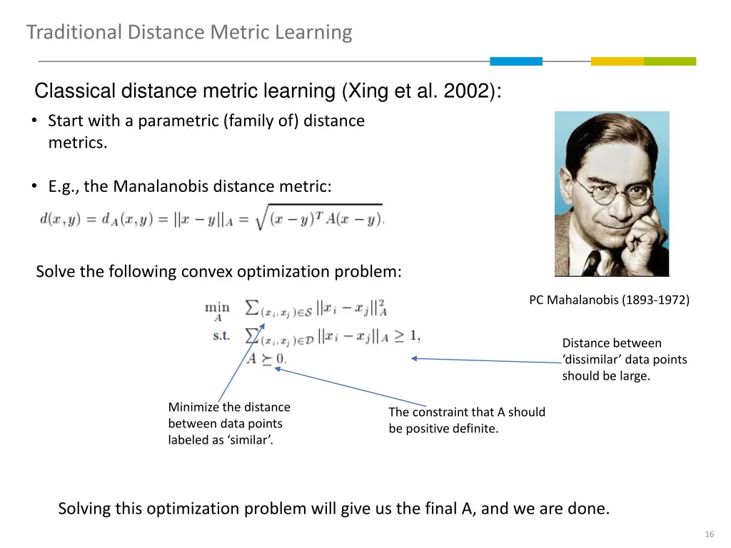 traditional distance metric learning 2