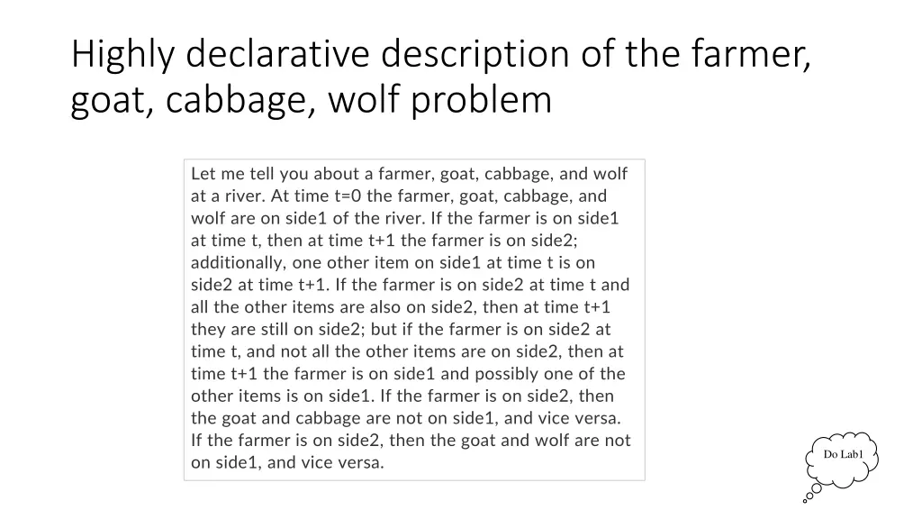 highly declarative description of the farmer goat