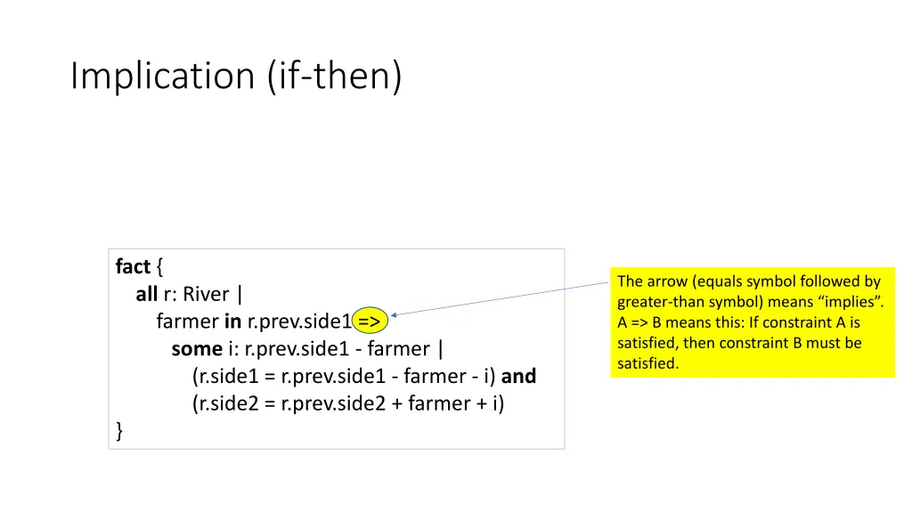implication if then