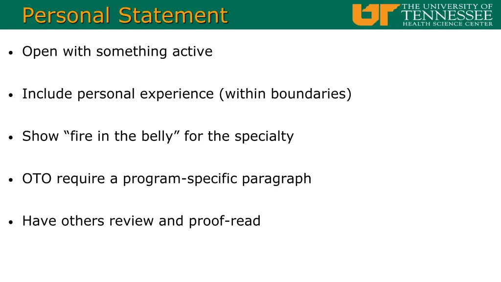 personal statement