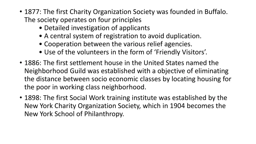 1877 the first charity organization society