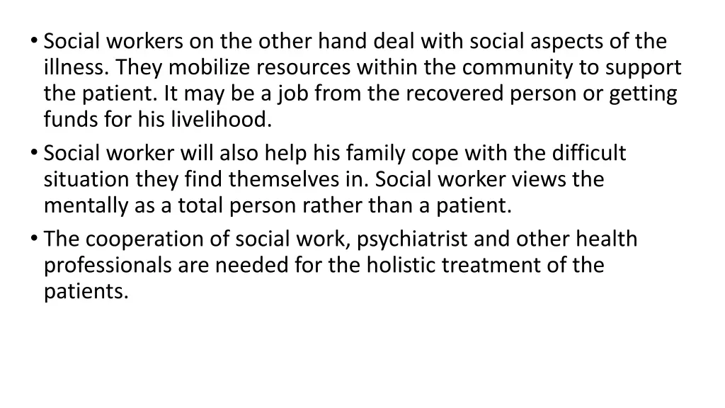 social workers on the other hand deal with social
