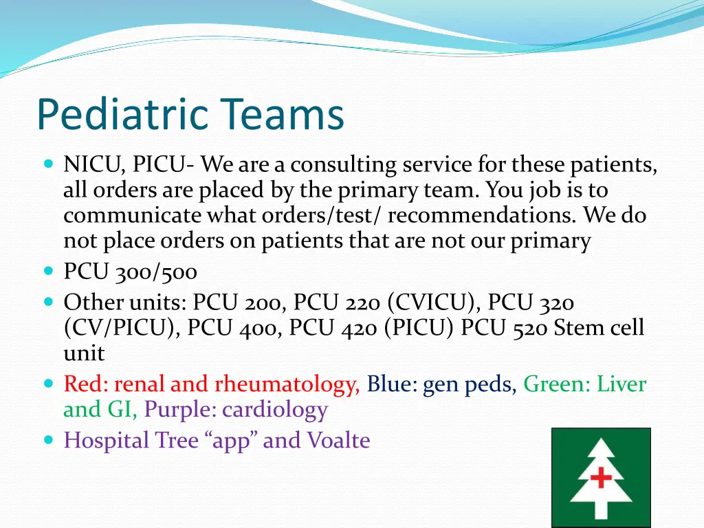 pediatric teams