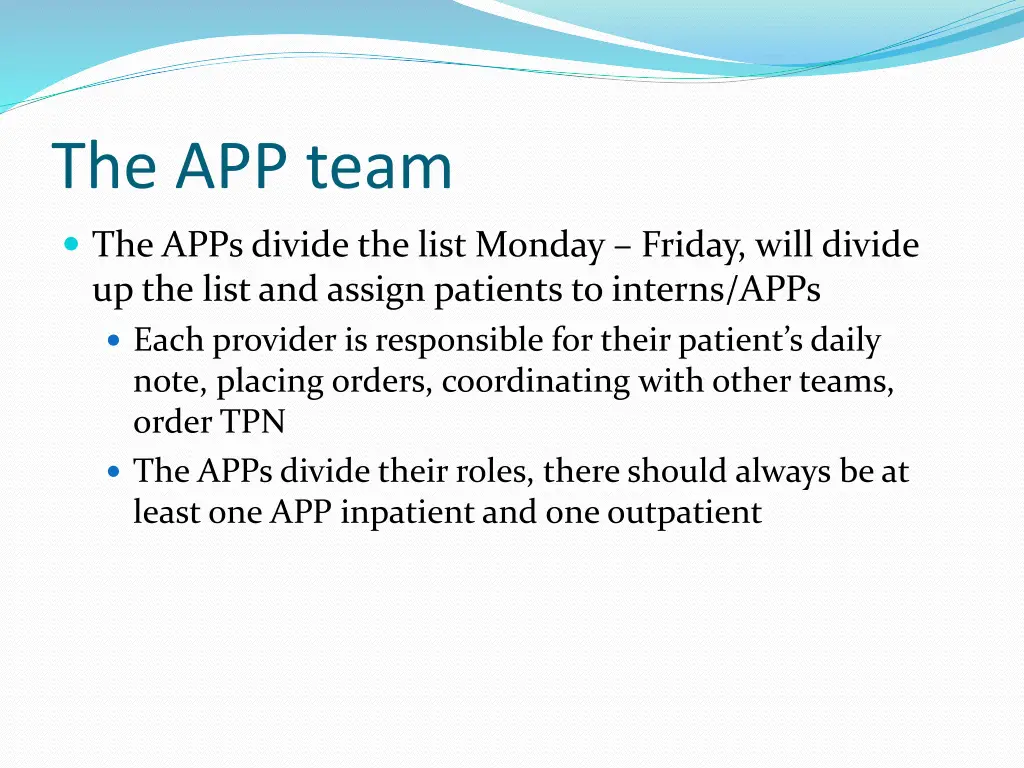 the app team