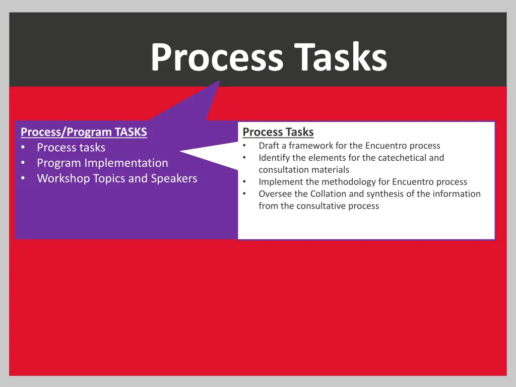 process tasks