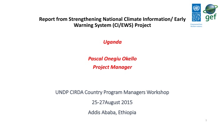 report from strengthening national climate