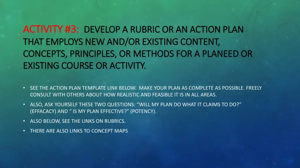 activity activity 3 that employs