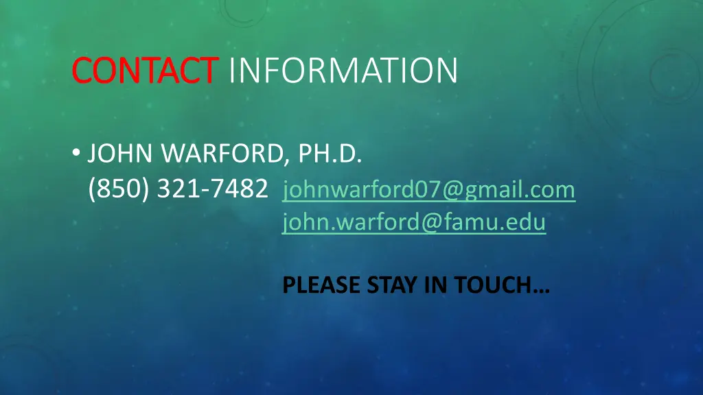 contact contact information