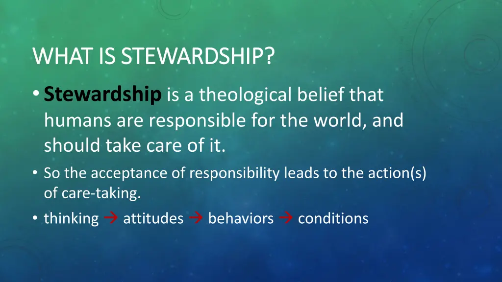 what is stewardship what is stewardship