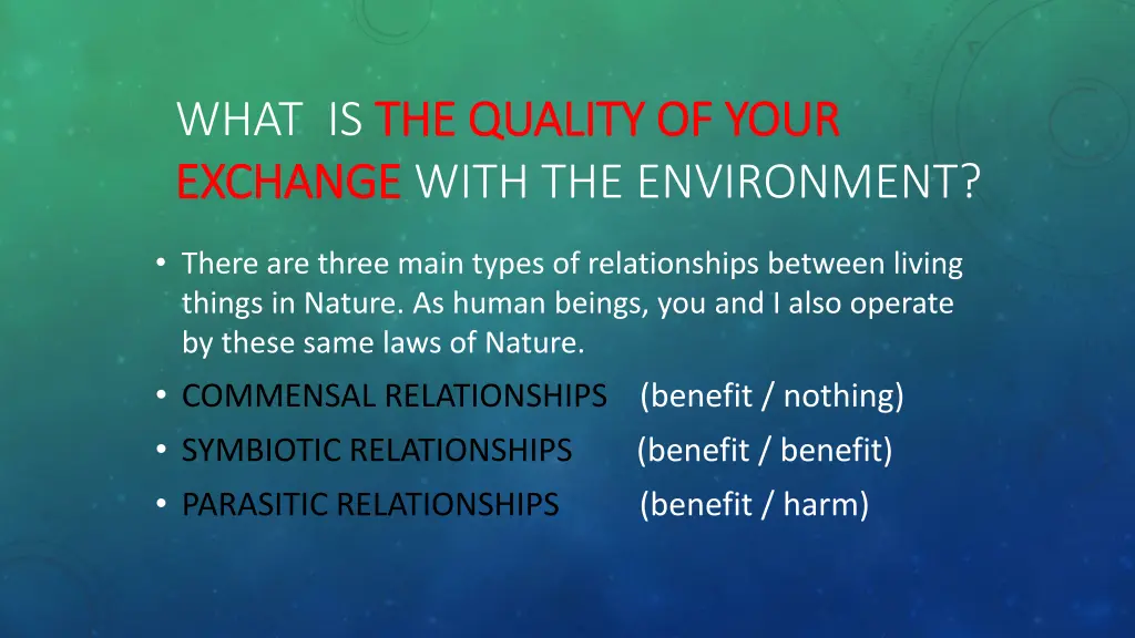 what is the quality of your the quality of your