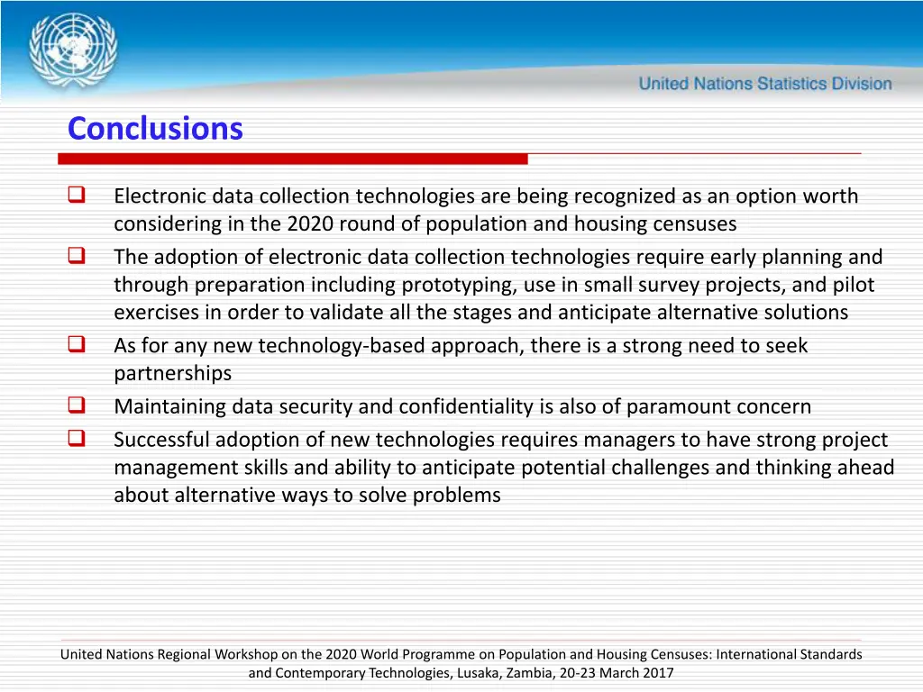 conclusions