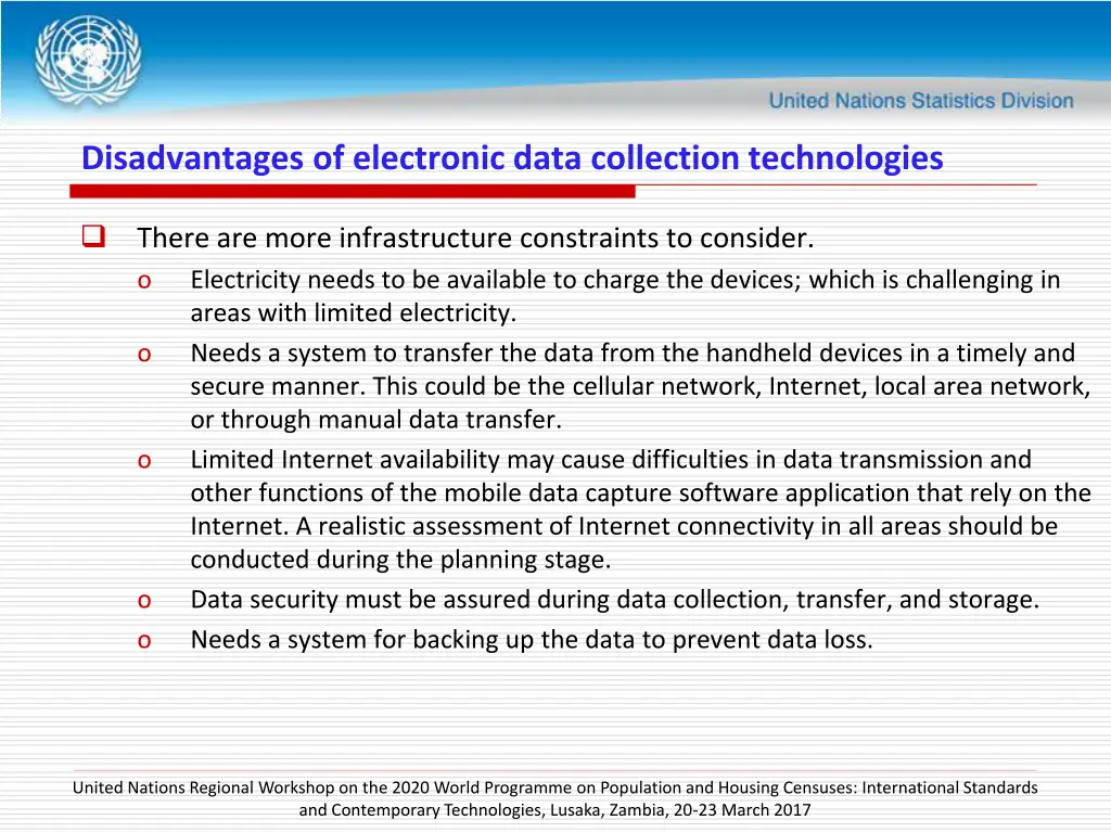 disadvantages of electronic data collection 1