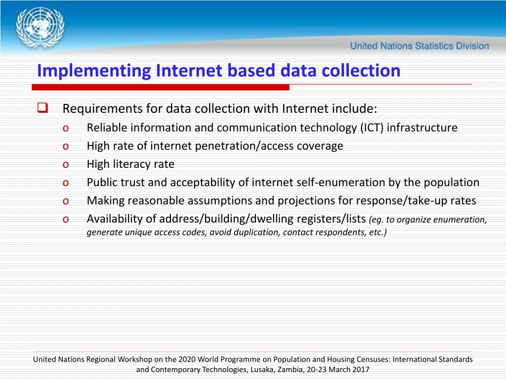 implementing internet based data collection 2