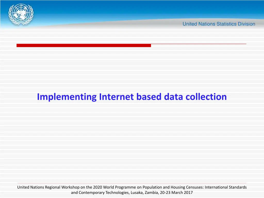 implementing internet based data collection