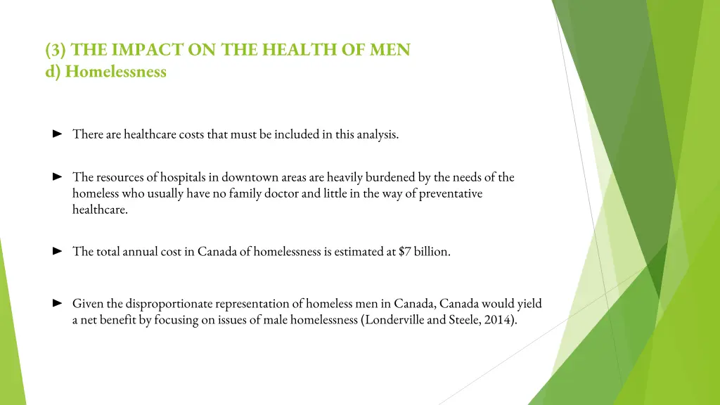 3 the impact on the health of men d homelessness 1