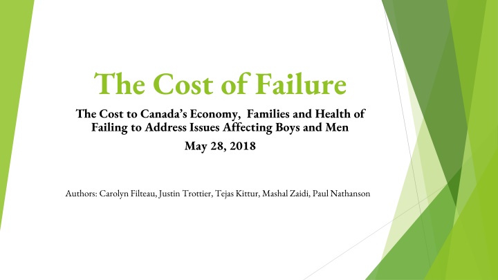 the cost of failure the cost to canada s economy