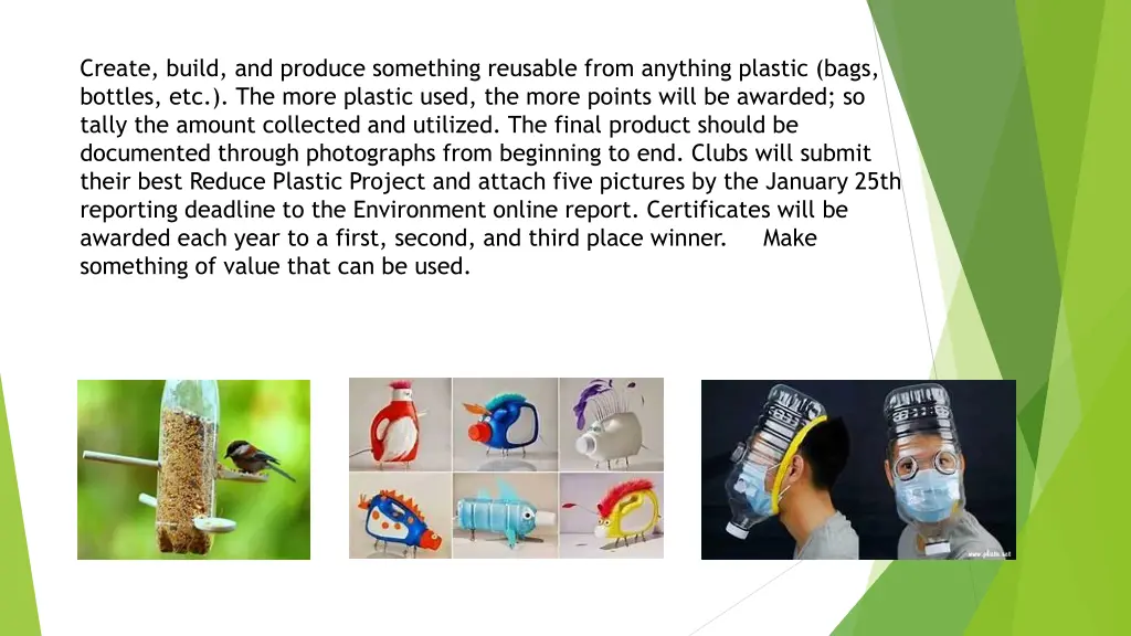 create build and produce something reusable from