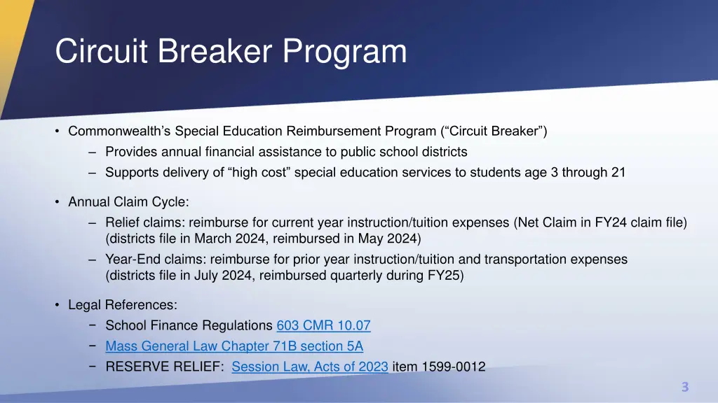 circuit breaker program