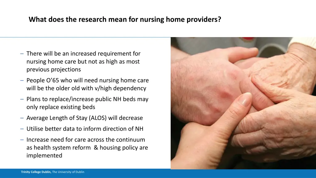 what does the research mean for nursing home
