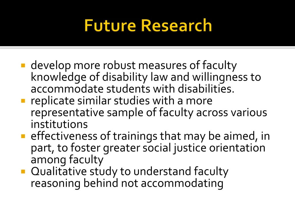 develop more robust measures of faculty knowledge