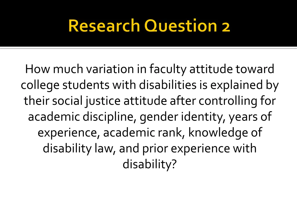 how much variation in faculty attitude toward