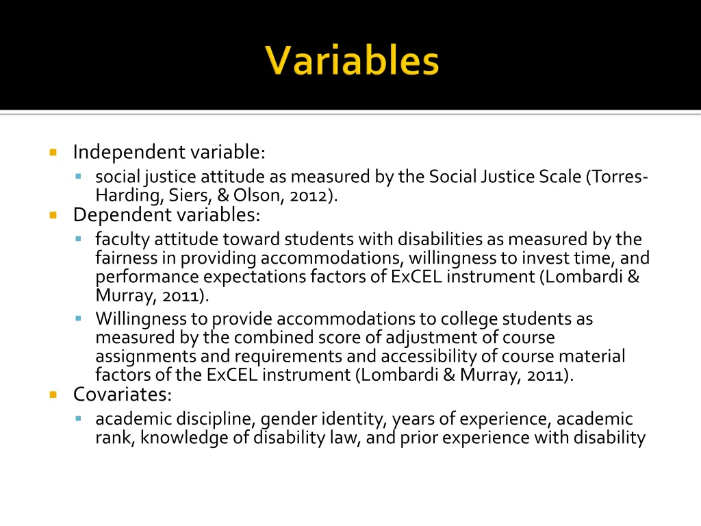 independent variable social justice attitude