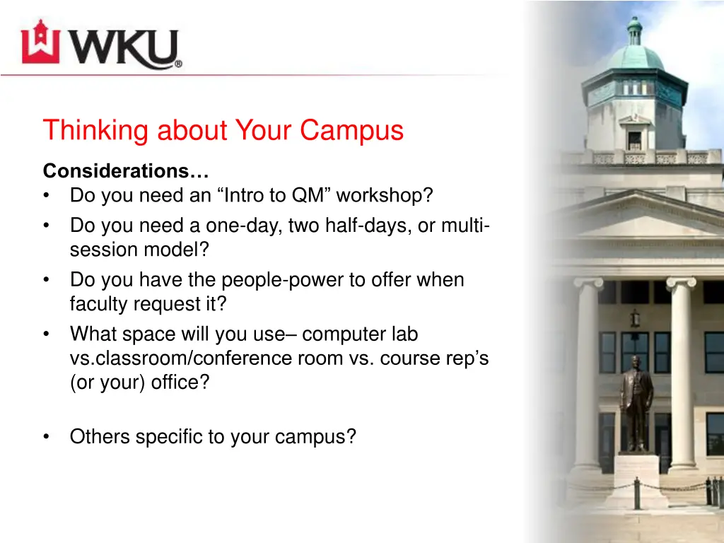 thinking about your campus
