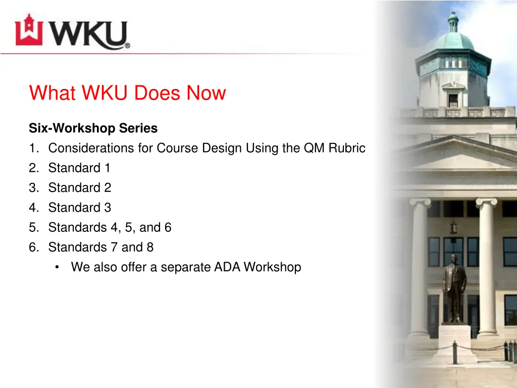what wku does now
