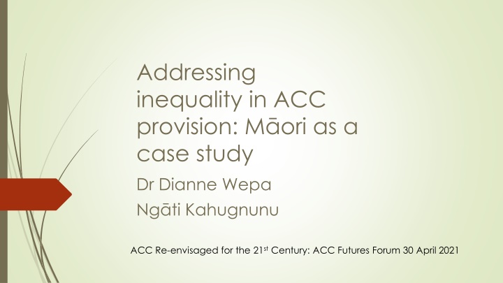 addressing inequality in acc provision