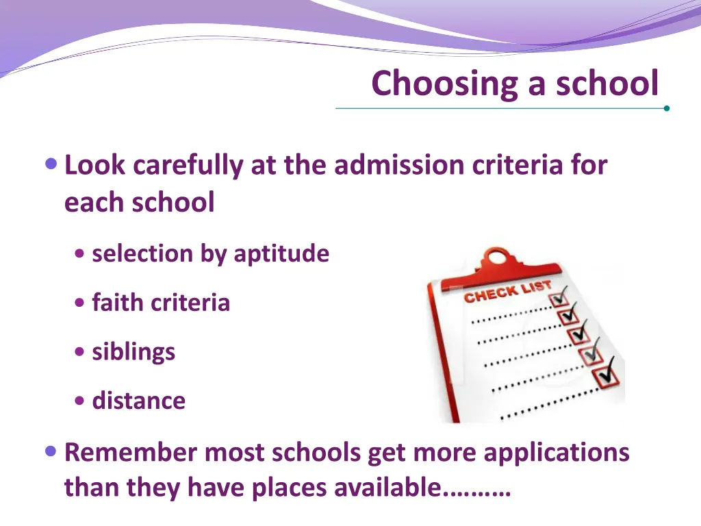 choosing a school 8