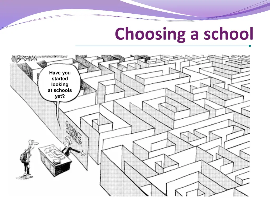 choosing a school