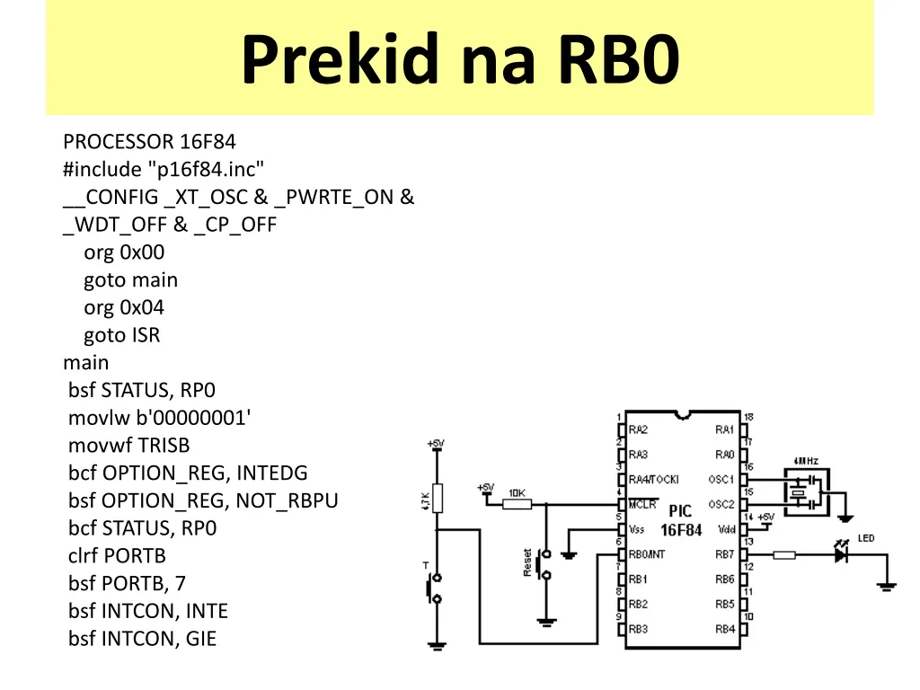 prekid na rb0 1